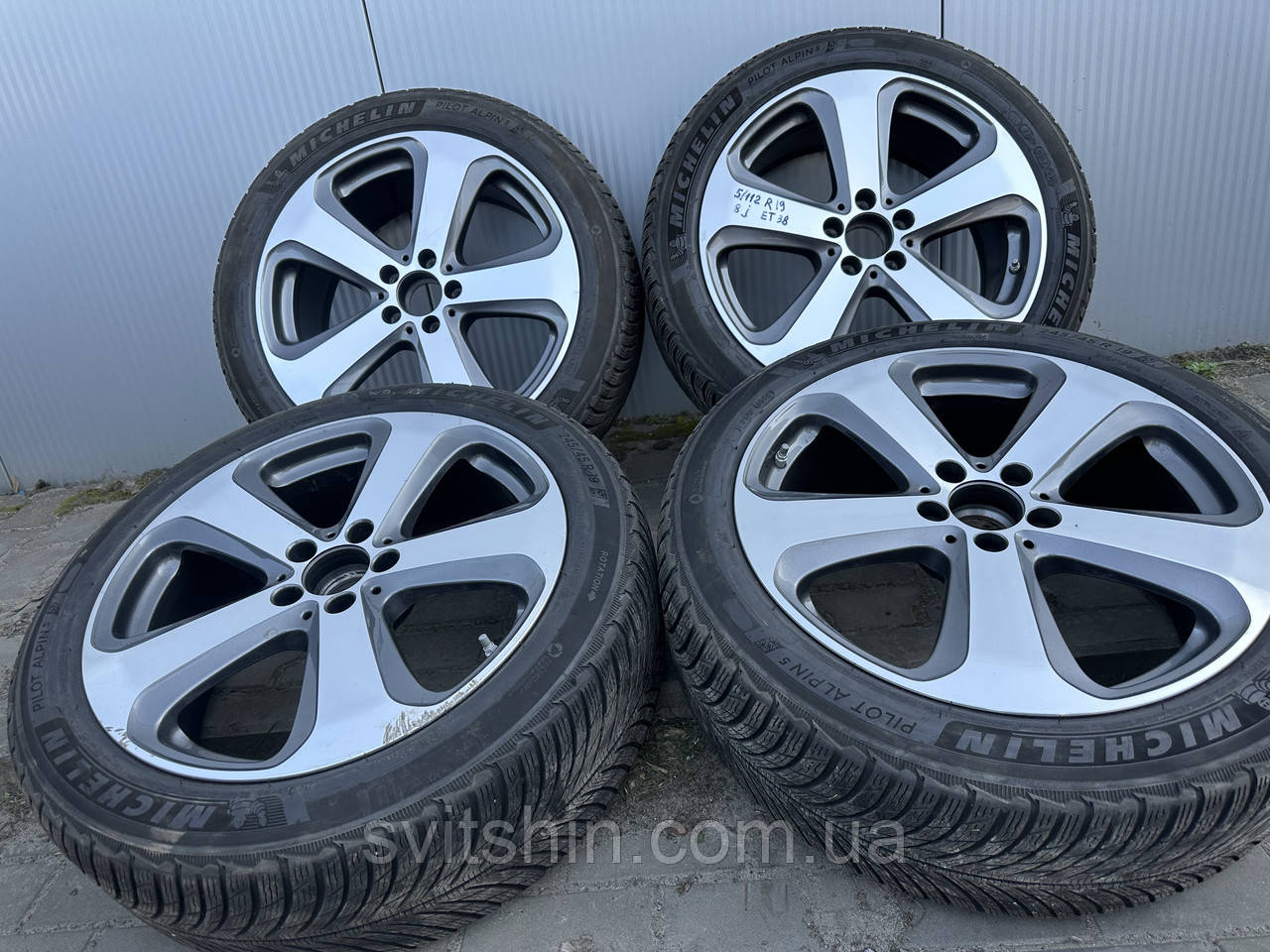 Оригінал MERCEDES Benz W253 GLC 5/112 R19 8J ET38+245/45R19 зима, фото 1