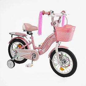 Велосипед двоколісний Corso Nice на 14 дюймів, Pink 14362