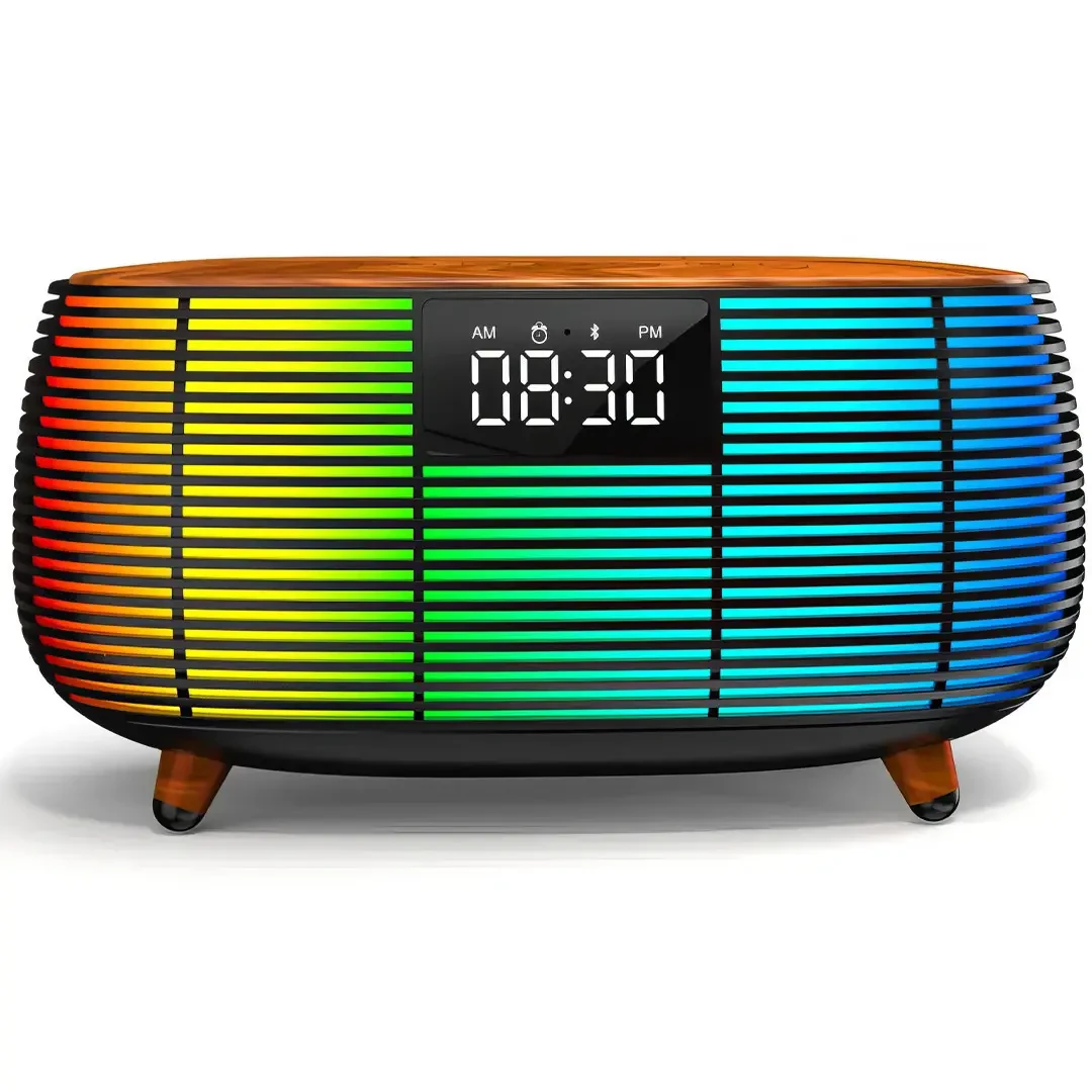 Колонка Bluetooth з годинником і бездротовою зарядкою NSP-2312