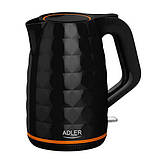 Чайник електричний Adler AD 1277 чорний 1.7 л, фото 3