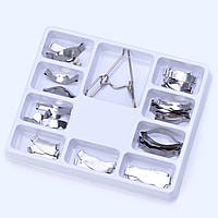 Матрицы замковые металлические набор с фиксатором (36 штук)
