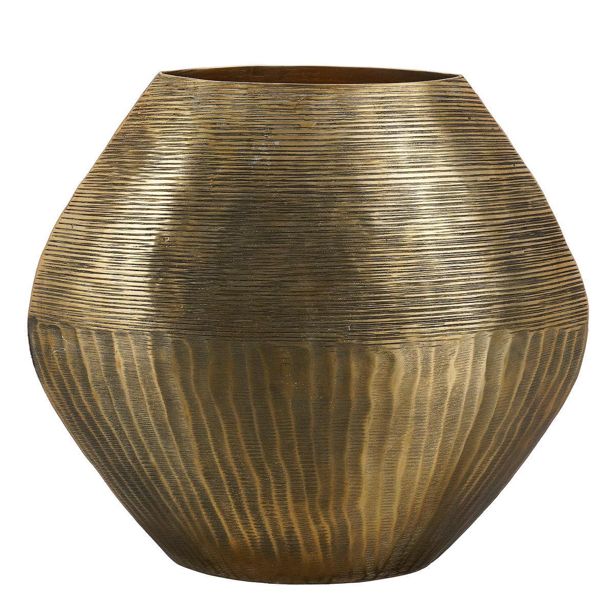 Ваза з металу фігурна в бронзовому кольорі EdelmanХарактеристики Высота: 30,5 см. Диаметр: 7 см. Материал: стекло., фото 1