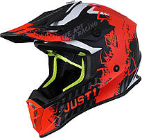 Мотошолом крос ендуро Just1 J38 Mask Fluo Orange Titanium Black - Matt