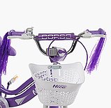 Велосипед двоколісний Corso Nice на 14 дюймів, Violet 14021, фото 4
