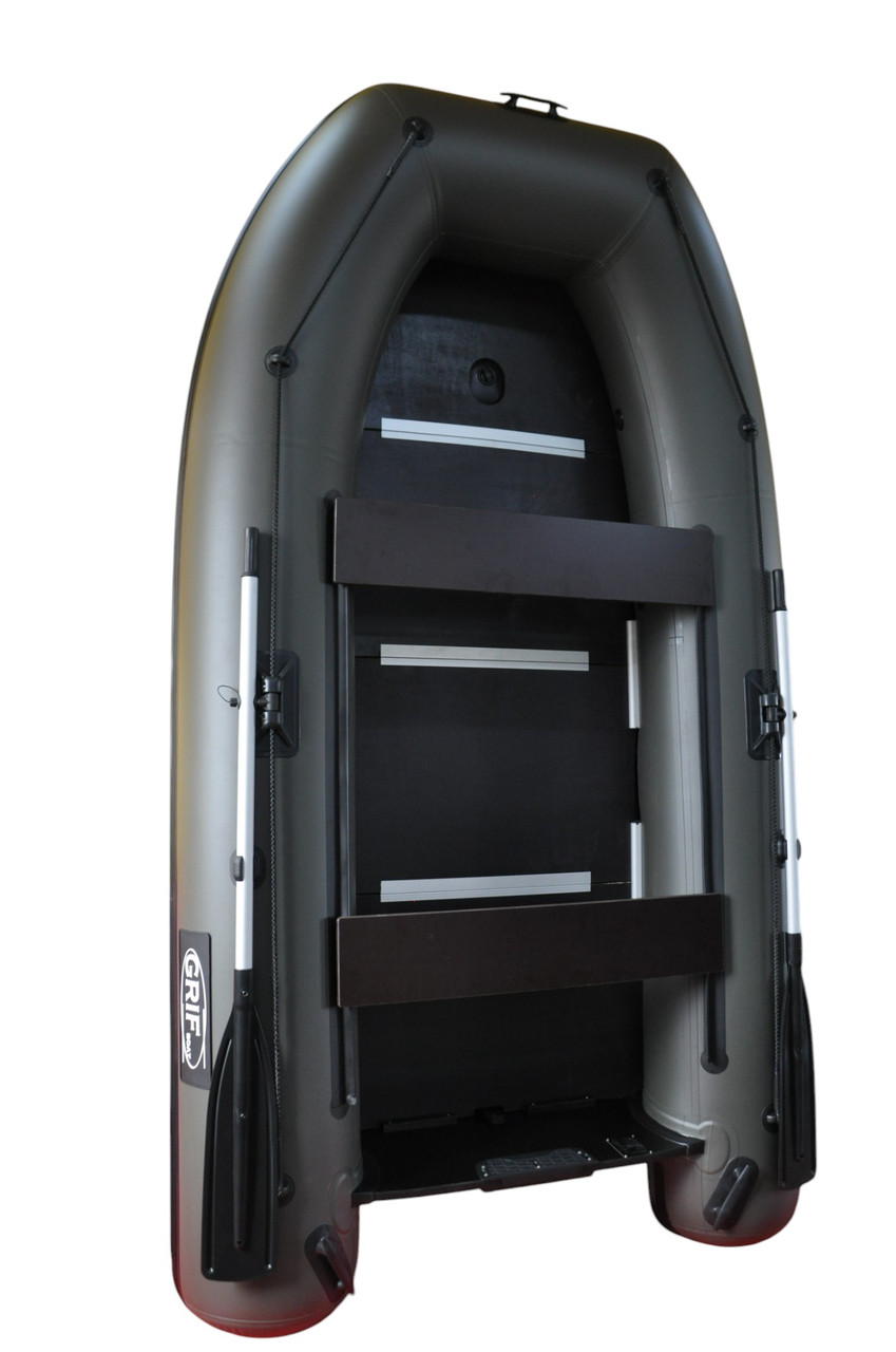 Лодка пвх надувная двухместная, килевая под мотор Grif boat GM-270KFU