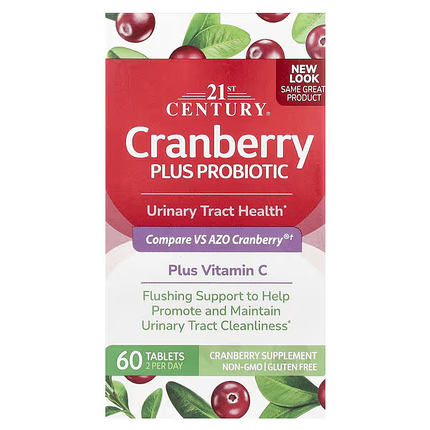 Журавлина 21st Century Cranberry Plus Probiotic 60 Tabs, фото 1