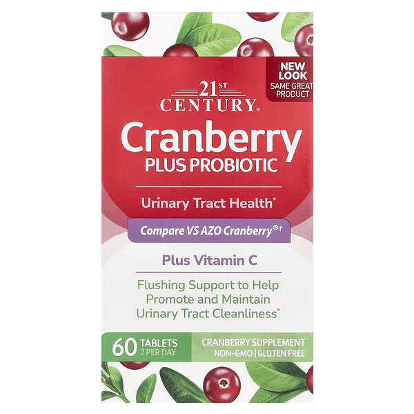 Журавлина 21st Century Cranberry Plus Probiotic 60 Tabs