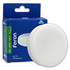 Світлодіодна LED лампа Feron LB-153 10W GX53 4000K 230V 6725 (01729)