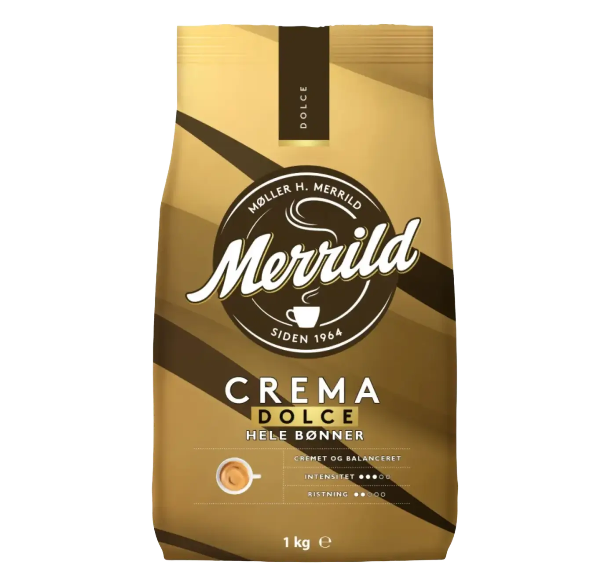 Кава Lavazza Merrild Crema Dolce в зернах 1 кг