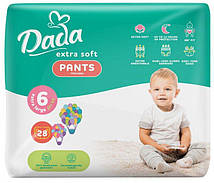 Dada Дада Extra Soft Екстра Софт Трусики-підгузки 6 (15+кг) 28шт XL