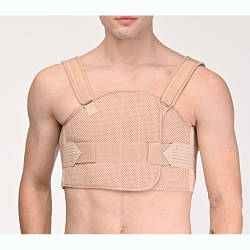 Бандаж реберний післяопераційний роз'ємний на грудну клітину Реабілітімед БР-3Т COMFORT бежевий