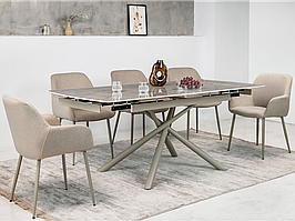 Керамічний стіл Піно TML-1200-1 містік грей + капучино