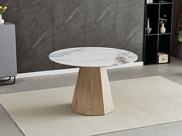 Керамічний стіл Квінто TM-300 голден сенд + дуб