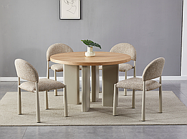 Стіл шпоноване МДФ Амбра TM-235 ясень + теплий пісок