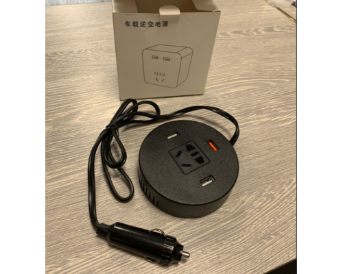 Розумний трійник USB від прикурювача 12v, фото 1