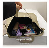 Однотонна сумка через плече для жінок, повсякденна сумка для покупок у стилі ретро-пільки гуртом, фото 10