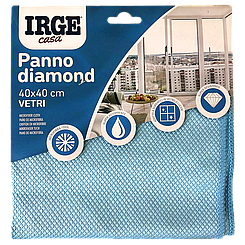 Серветка з мікрофібри для скла діамант Ірдже IRGE diamond 40*40см 72шт/ящ (Код: 00-00017557)