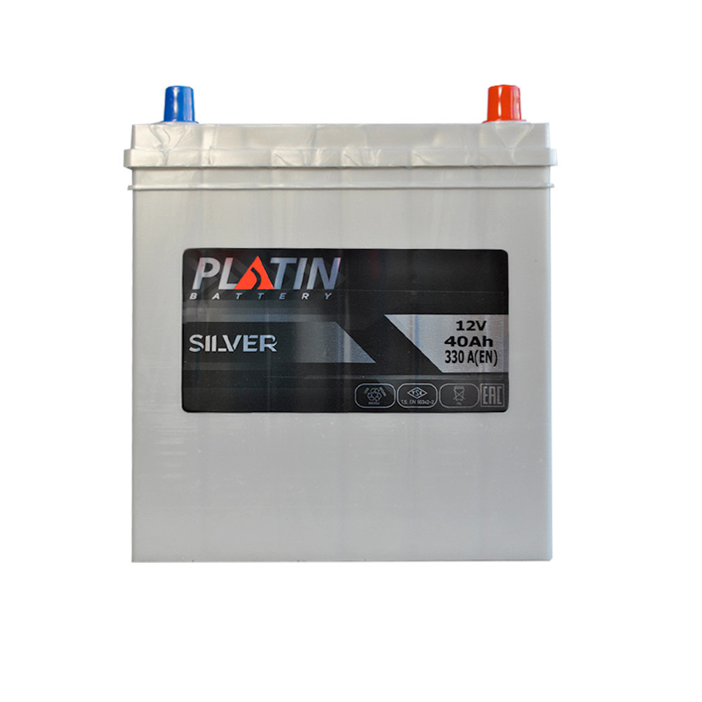 Автомобільний акумулятор PLATIN Silver Asia SMF 40Ah 330A R+ (NS40)