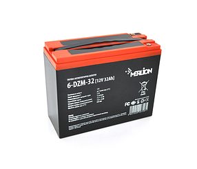 Тягова акумуляторна батарея AGM MERLION 6-DZM-32, 12V 32Ah M5 ( 263 x 75 x 170) Q2