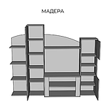 Гостиная Мадера  (Світ мебелів) 2270х455х1865мм, фото 3