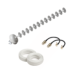 Антенний 4G комплект Стріла MIMO 5 з кабелем та перехідниками на 20 Дб для інтернету