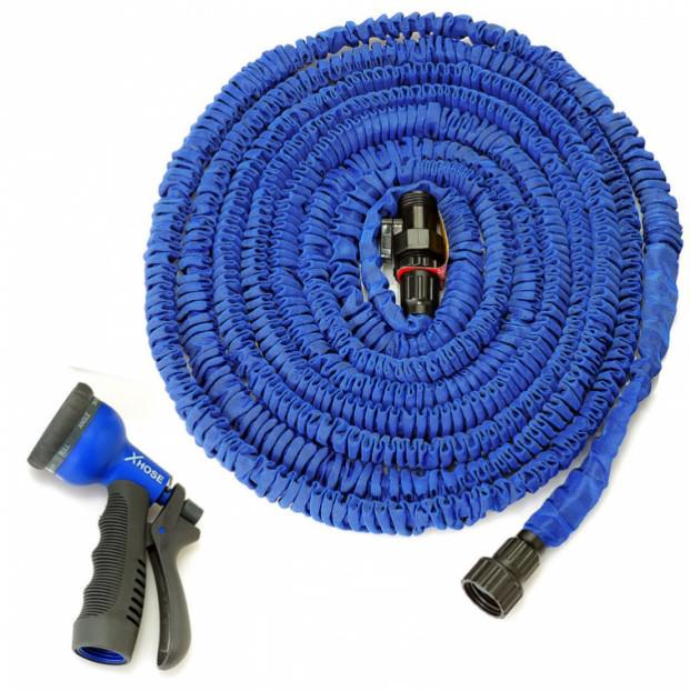 Шланг для поливу X HOSE 45 м поливальний розтягується з розпилювачем