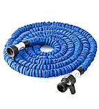 Шланг для поливу 75 м X-hose садовий поливальний з розпилювачем для води синій/зелений, фото 4