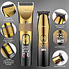 Професійна машинка для стрижки волосся Hatteker RFC-695L. Набір тримерів для бороди 2 в 1, IPX7, фото 3