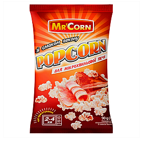 Попкорн Mr`Corn зі смаком бекону для мікрохвильовки 90г