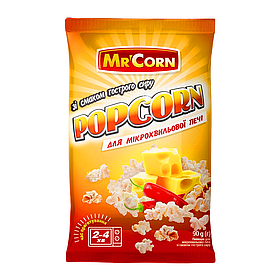 Попкорн Mr`Corn зі смаком гострого сиру для мікрохвильовки 90 г