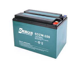 Тягова акумуляторна батарея ORBUS 6-DZM-100 12V 100 Ah (215 x 140 x 165) 16,5kg Q1/48