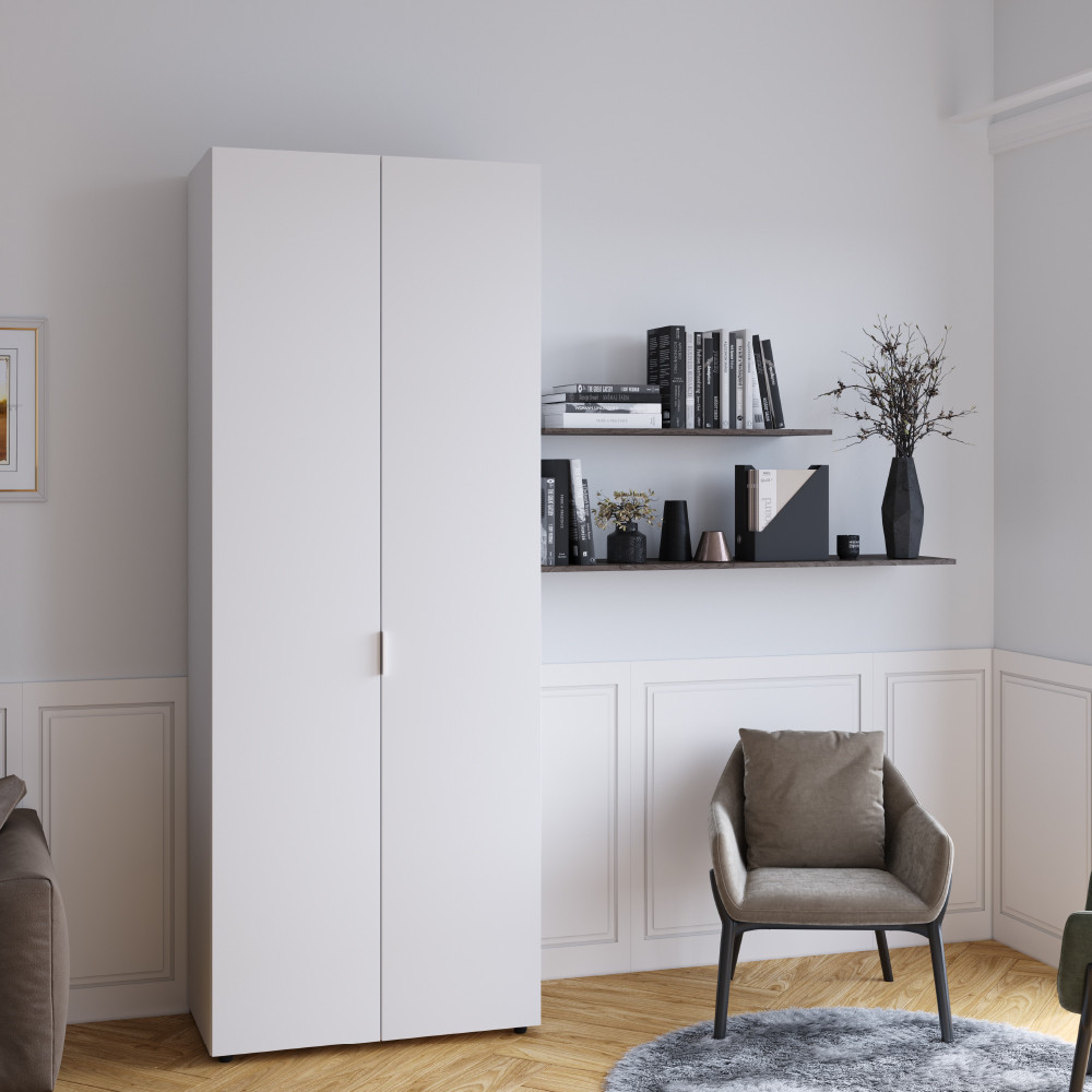 Шафа розпашна Сота С90 Білий-коротка ручка (90х50х240), фото 1