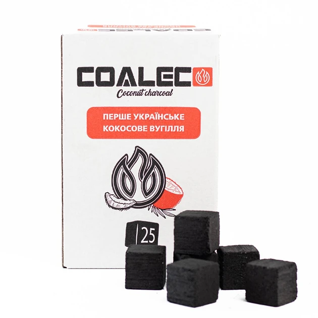 Кокосове вугілля COALECO 1 кг/72 шт. - В упаковці (Коалеко)