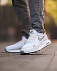 Кросівки для бігу чоловічі текстильні Nike Air Zoom білі Спортивні легкі кросівки найк якісні для хлопця, фото 4