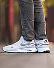 Кросівки для бігу чоловічі текстильні Nike Air Zoom білі Спортивні легкі кросівки найк якісні для хлопця, фото 5