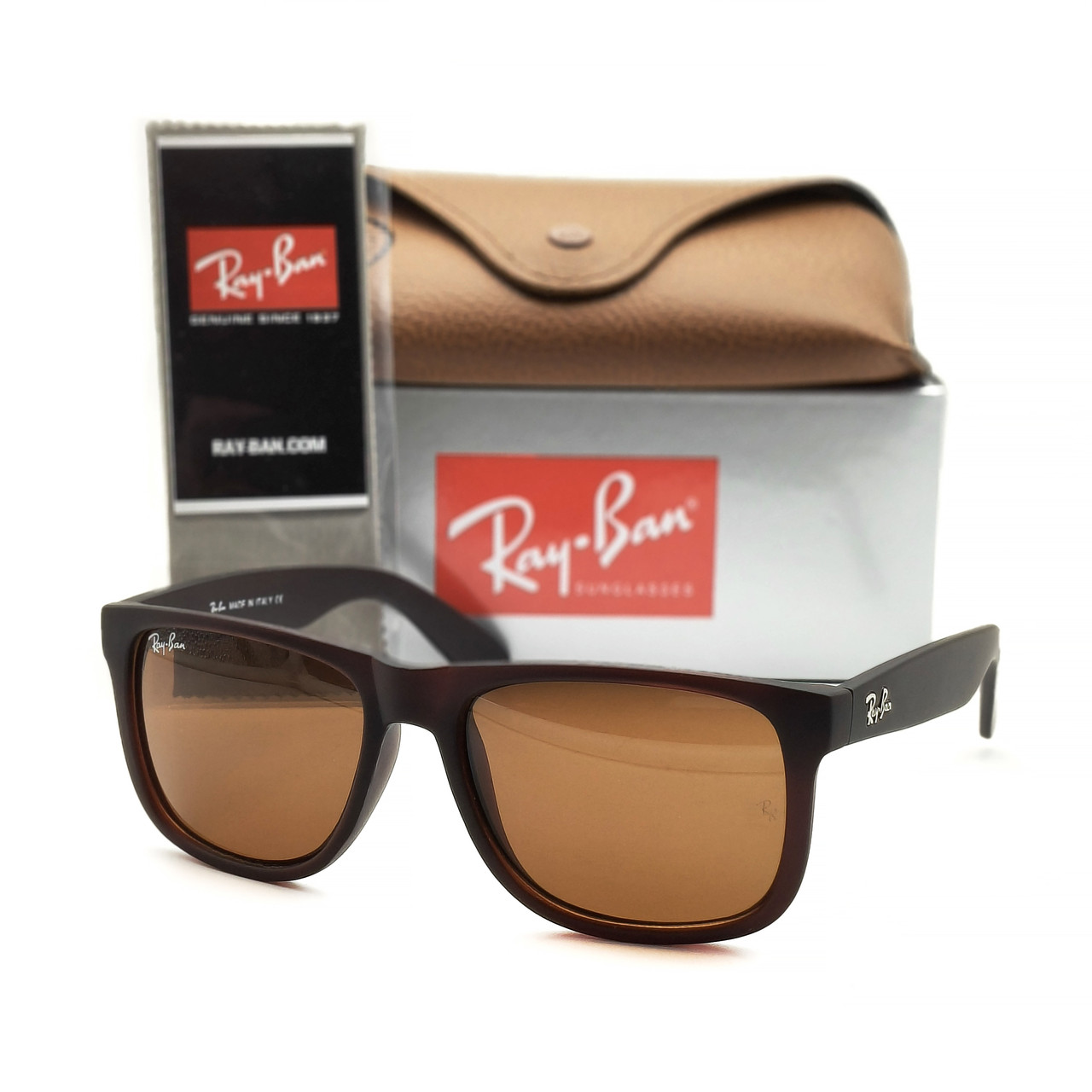 Окуляри Ray Ban Justin 4165 коричневі, фото 1