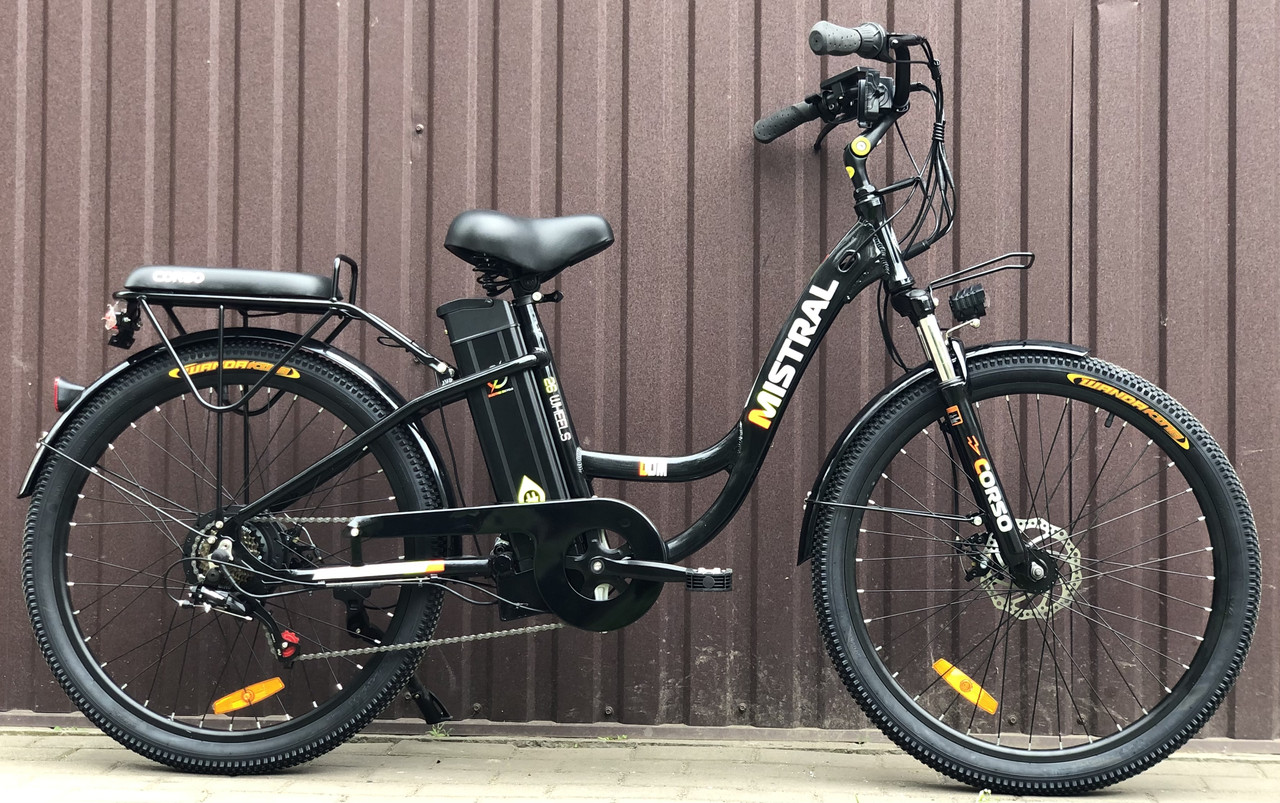 Електровелосипед 26" Corso Mistral MS-26303 500W 48V15AH чорний, фото 1