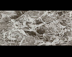 №61-3 Самоклеюча 3D панель "Чорно-Сірий Мармур" 70×38 см товщина 4 мм