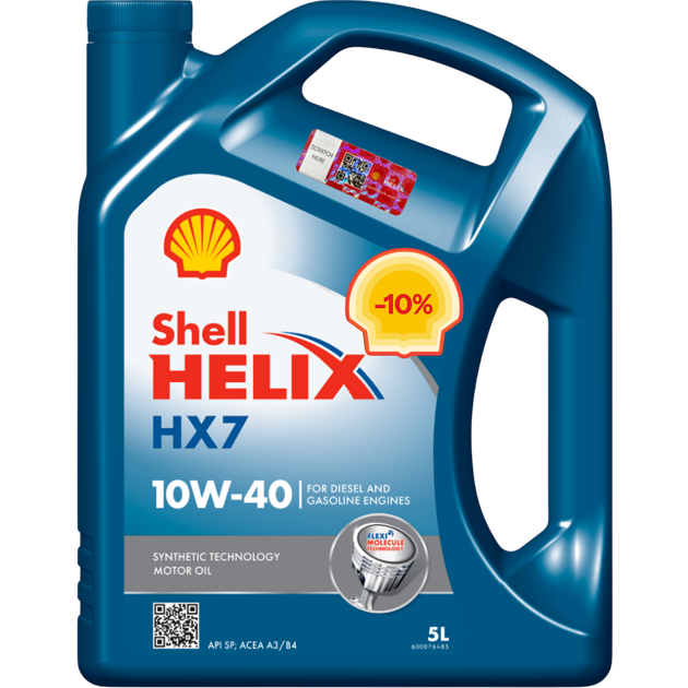 Моторна олива Shell Helix HX7 10W-40, 5 л, фото 1