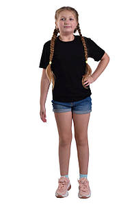 Футболка дитяча прямого крою 000101 колір чорний