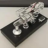 Двигун Стiрлінга Z5G модель подарункова, з генератором, вольтметром і USB-виходом, фото 11