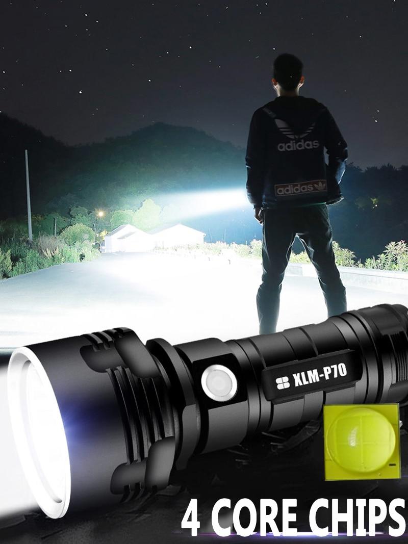Яскравий ручний ліхтар 1600LM USB (як XHP50, XHP90, Police, Boruit, Trlife, Bailong) Без батареї