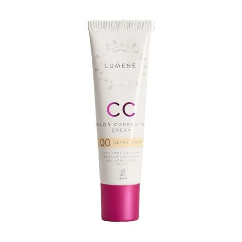 Тональна основа Lumene CC Color Correcting Cream — 00-Ultra Light 30 мл, фото 1