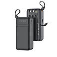 УМБ XO PR280 30000 mAh, 4xUSB-А порти, USB-C/Lightning/microUSB/USB-A коннектори Black (PR280.black), фото 5