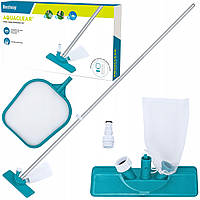 Набір для чищення басейну Bestway Aquaclear 2 в 1 пилосос + сачок (58013)