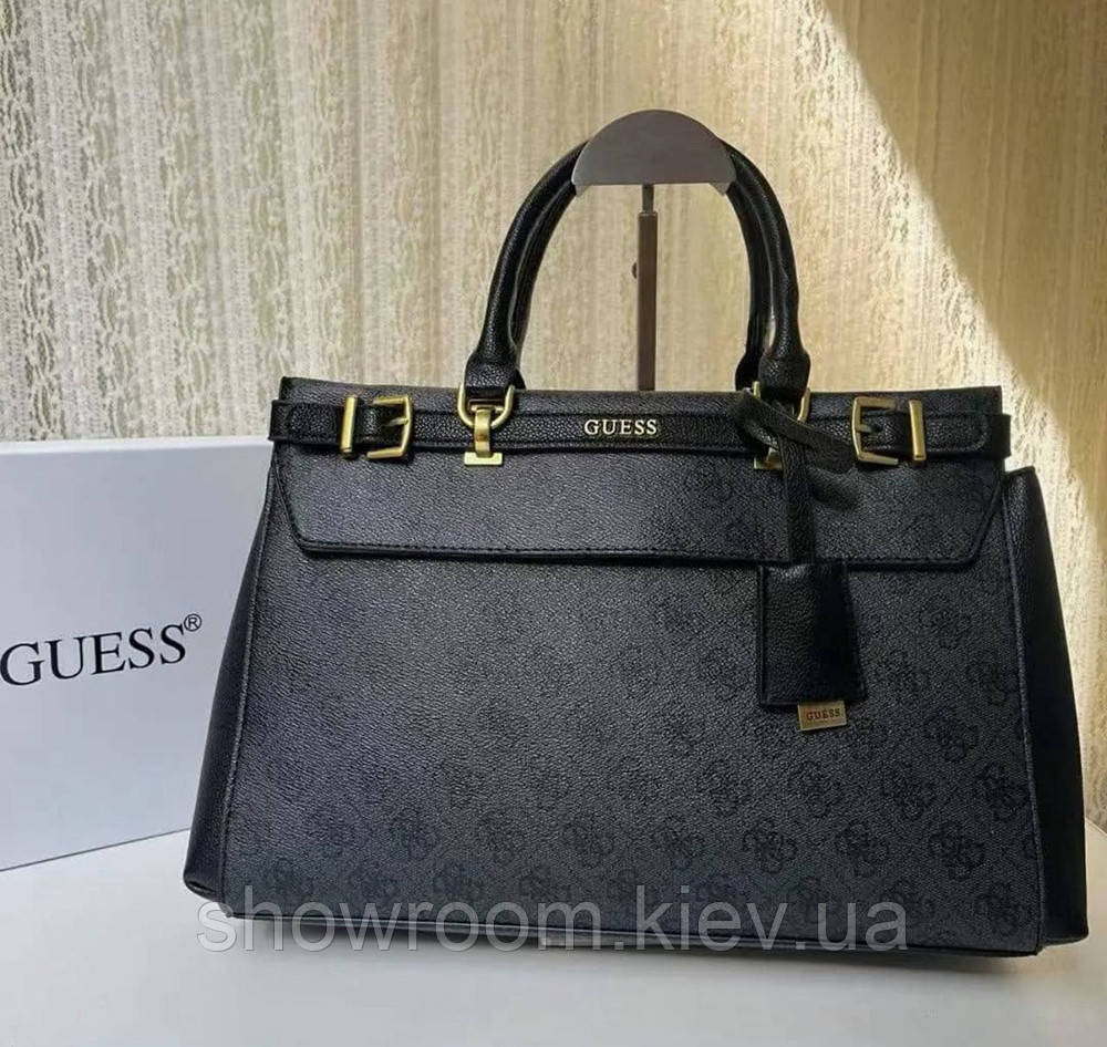 Жіноча брендова сумка Guess (842607) сіра, фото 1