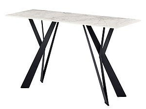 Консоль "Тео" б'янко карарра + чорний