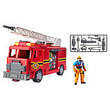 Chap Mei City Mission Ігровий набір пожежної машини з фігуркою пожежника та звуковими і світловими ефектами, фото 2