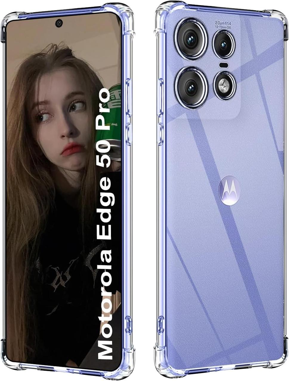 Протиударний прозорий чохол для Motorola Moto Edge 50 Pro