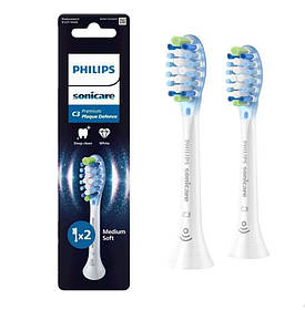 Насадка для електричної зубної щітки Philips Sonicare C3 Premium Plaque Defence White HX9042/87